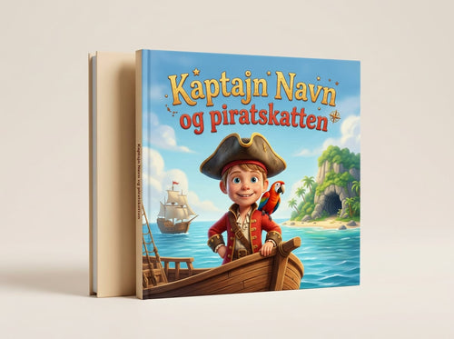 Piratbogen – personlig børnebog: Kaptajn [Navn] og piratskatten