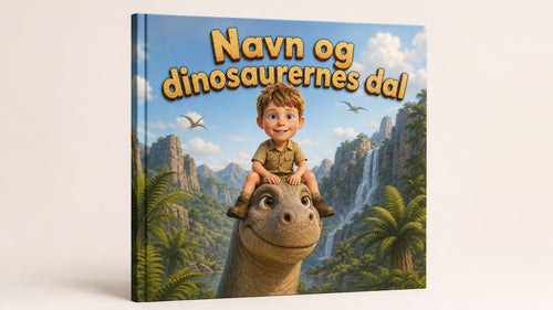 Dinosaurbogen – personlig børnebog: [Navn] og dinosaurernes dal