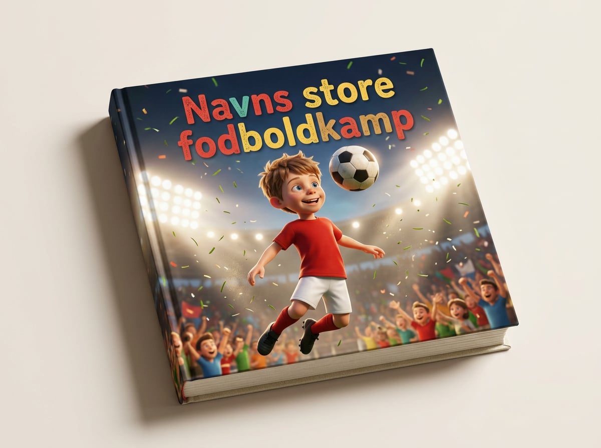 Fodboldbogen – personlig børnebog: [Navn]s store fodboldkamp